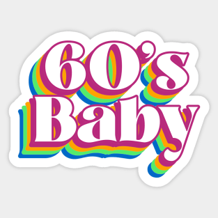 60S BABY Style Sticker